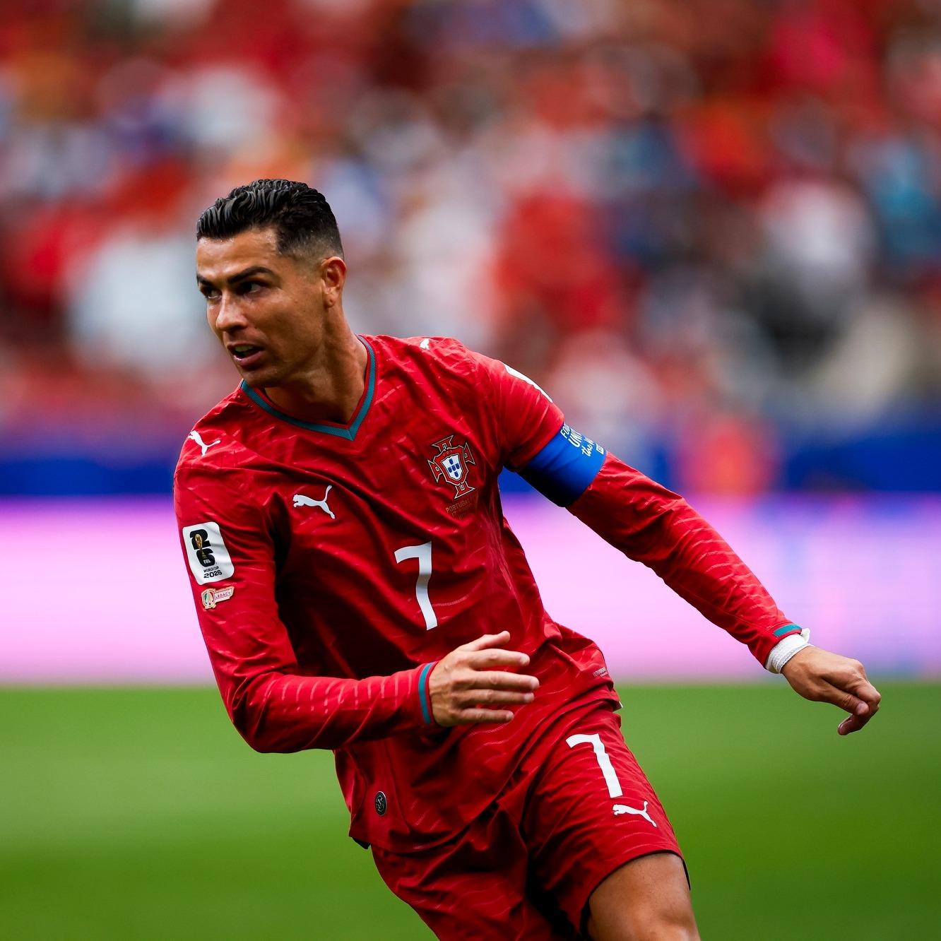 葡萄牙傳奇球王C羅（Cristiano Ronaldo），歷史性地達成了「連續六屆世界盃皆有進球」的前無古人紀錄。（圖／翻攝自IG@cristiano）