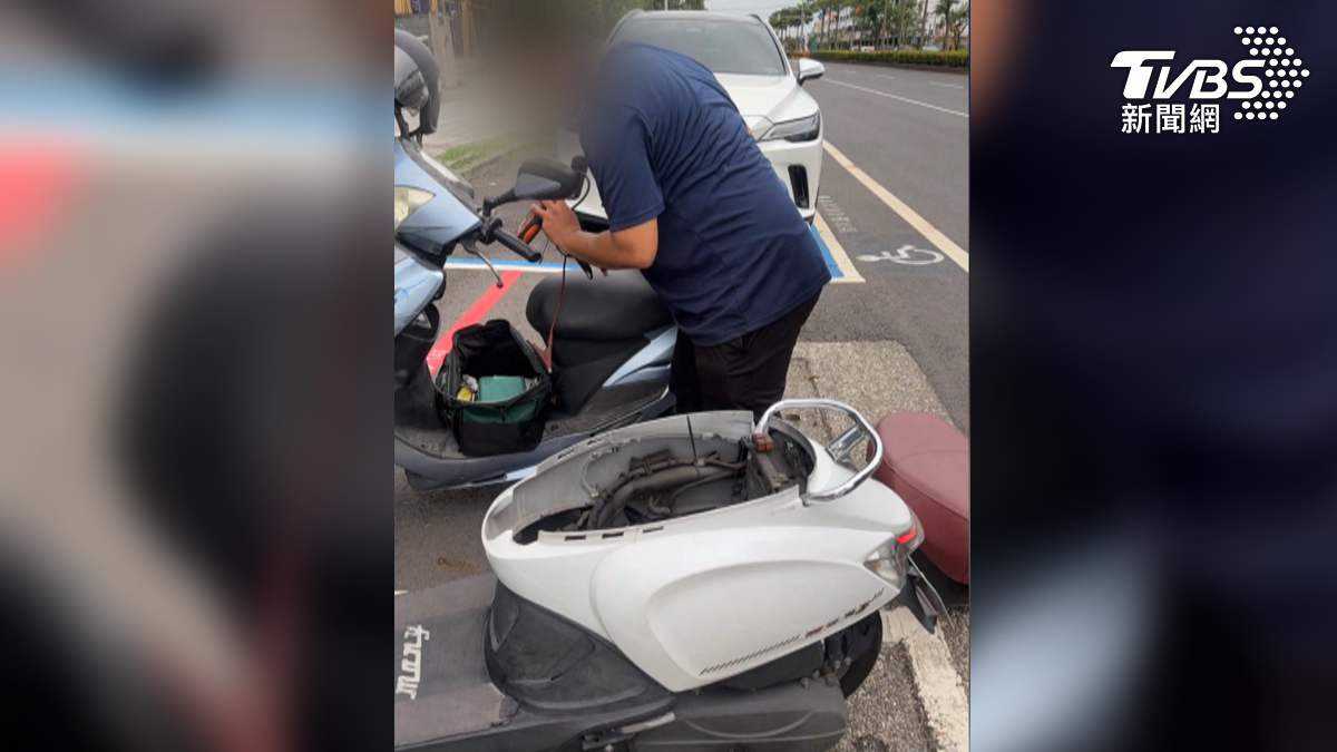 高雄女機車騎士熄火求援「到場就收1500」！換電瓶再加錢　總價3100怒留負評掀收費爭議（圖／TVBS）