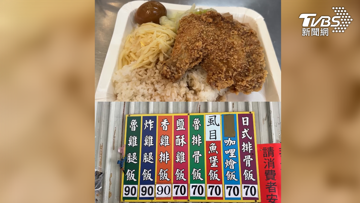面對高漲的物價,不少民眾開始尋找平價選擇,位於台南中西區的快餐店相當佛心,下午1點半過後推出大放送活動,除了湯品免費喝,原本3樣配菜還有機會變成4樣(圖/TVBS)