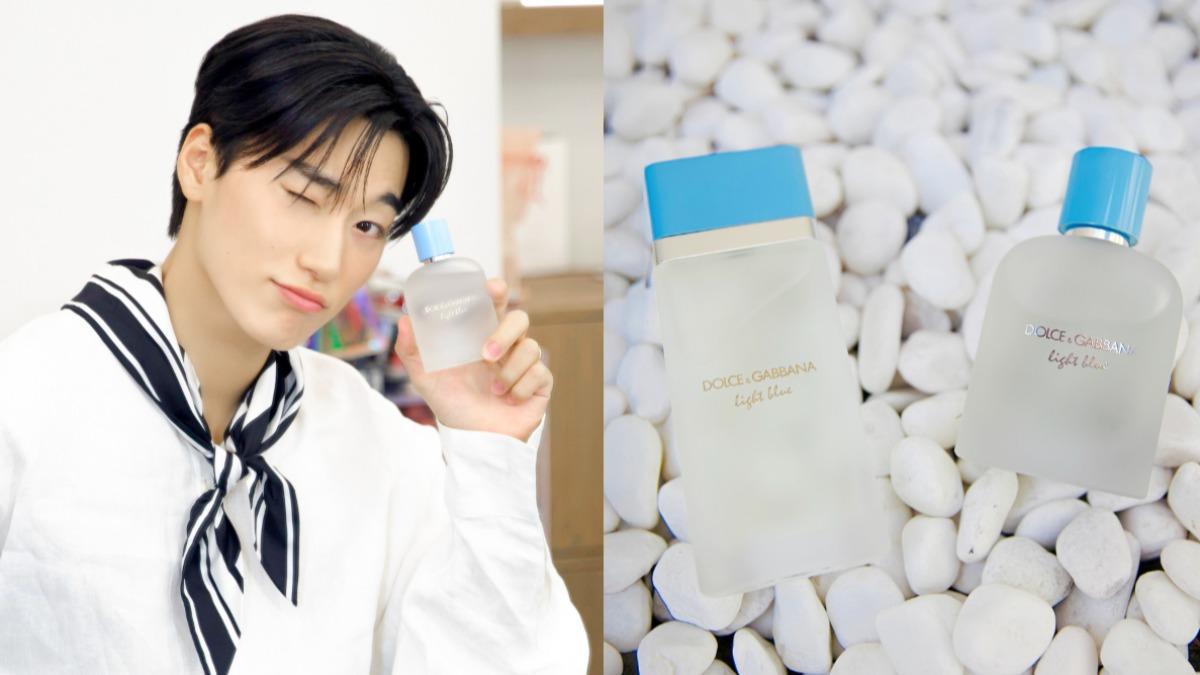 崔傘也曾曬出DOLCE&GABBANA Beauty經典的「淺藍男性淡香水」。（圖／翻攝自IG@choi3an）