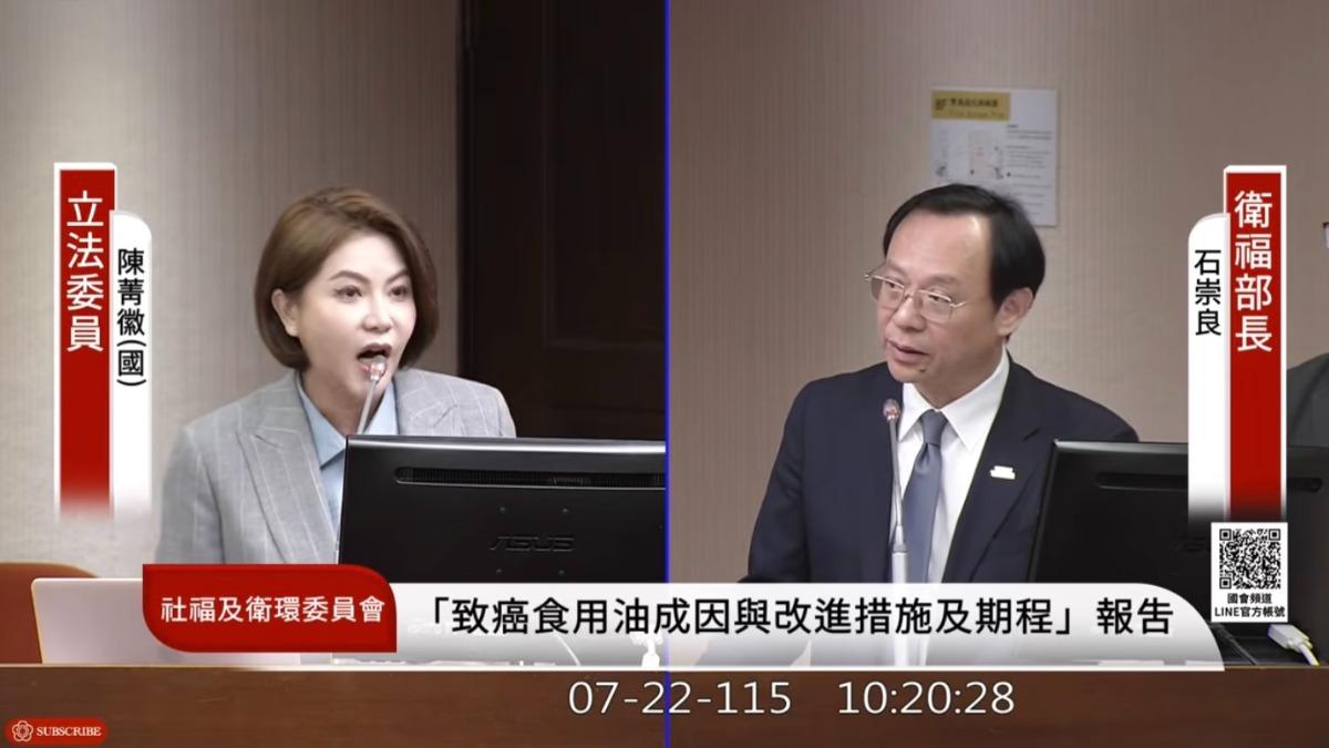 韓國慘了?中聯致癌沙拉油爆外銷 石崇良認了:沒拿到檢體
