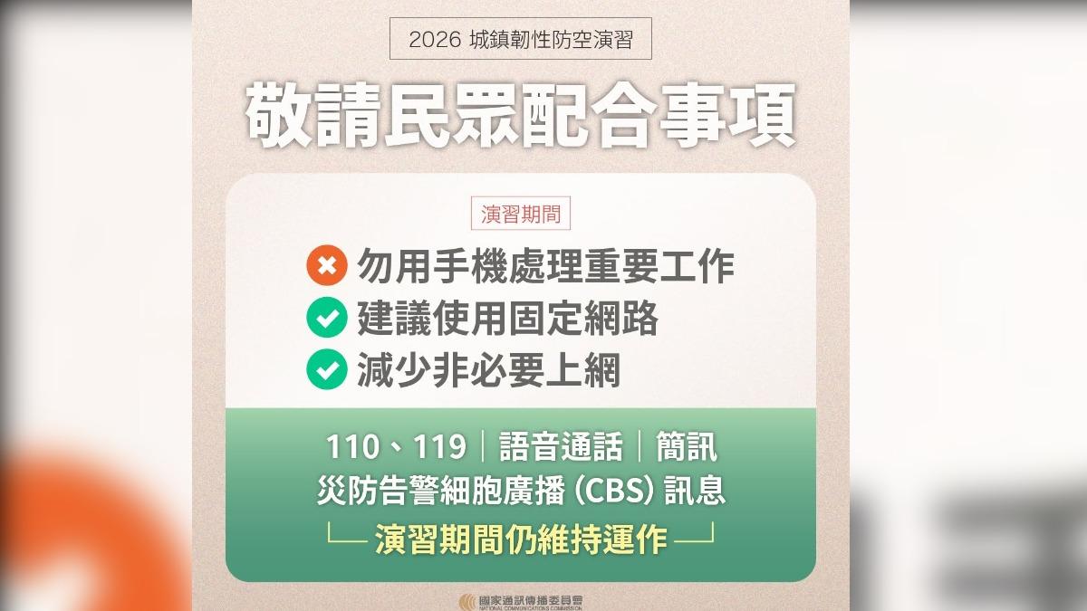 行動網路受阻指引。(圖/翻攝自NCC臉書)