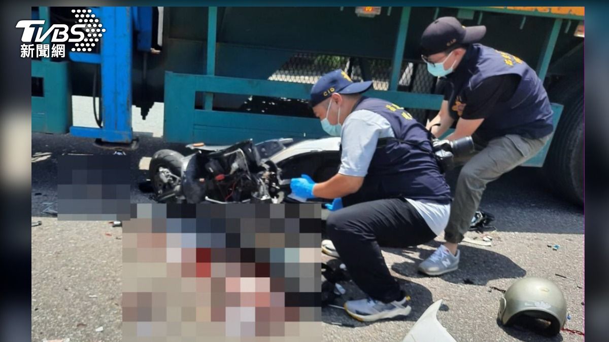 苗栗死亡車禍！載鋼筋大貨車、機車猛撞　騎士血流滿地慘死