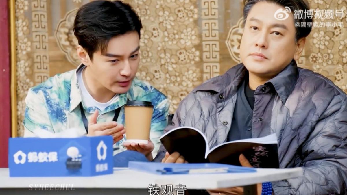 朱孝天（右）在節目中詮釋《影后》片段。（圖／翻攝自微博）