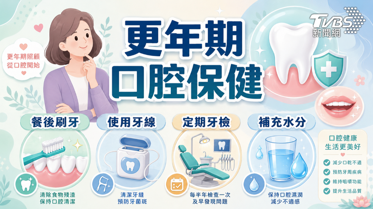 更年期吃東西味道變了?金屬味、酸苦味恐與荷爾蒙下降有關 (圖/TVBS)