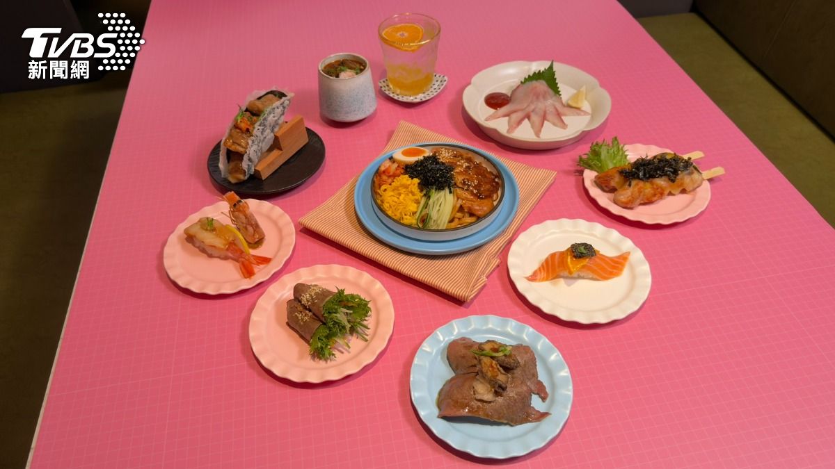金針菇Ｘ点爭鮮推韓風+台味壽司料理。（圖／陳昫蓁攝）