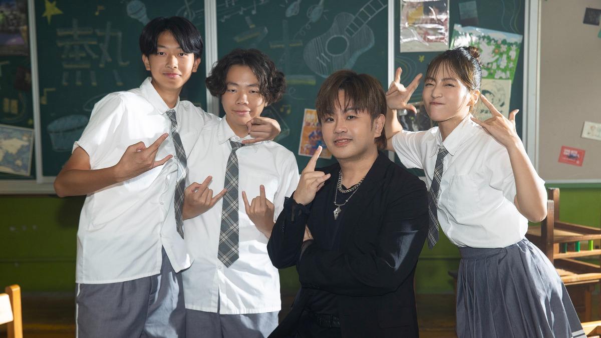 Enzo(左起)、Danny、蘇震洋、劉庭妤。(圖/綵星娛樂提供)