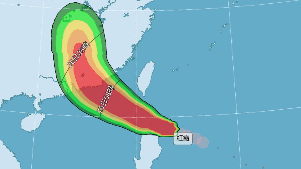 天氣/紅霞颱風逼近!香港恐發「一號風球」 各國路徑一次看