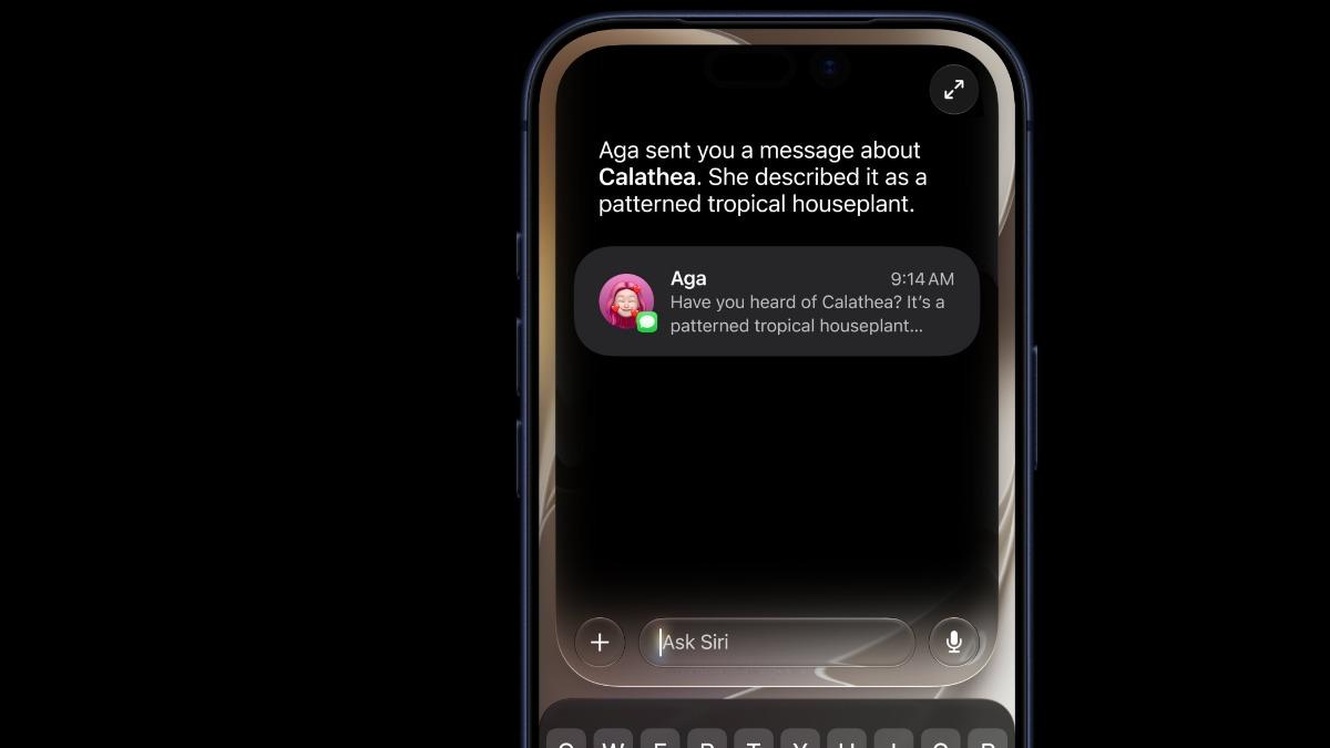 Siri AI改造成AI助理。（圖／翻攝自APPLE）
