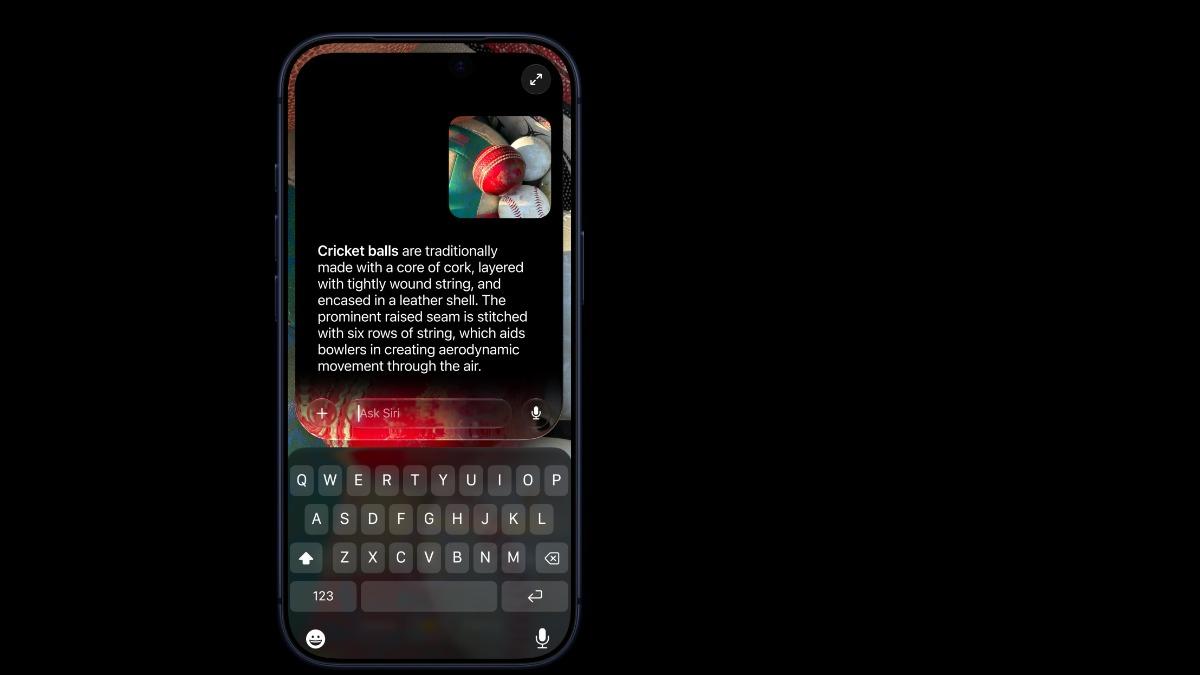 Apple Intelligence可以根據螢幕上的資訊提供協助。（圖／翻攝自APPLE）