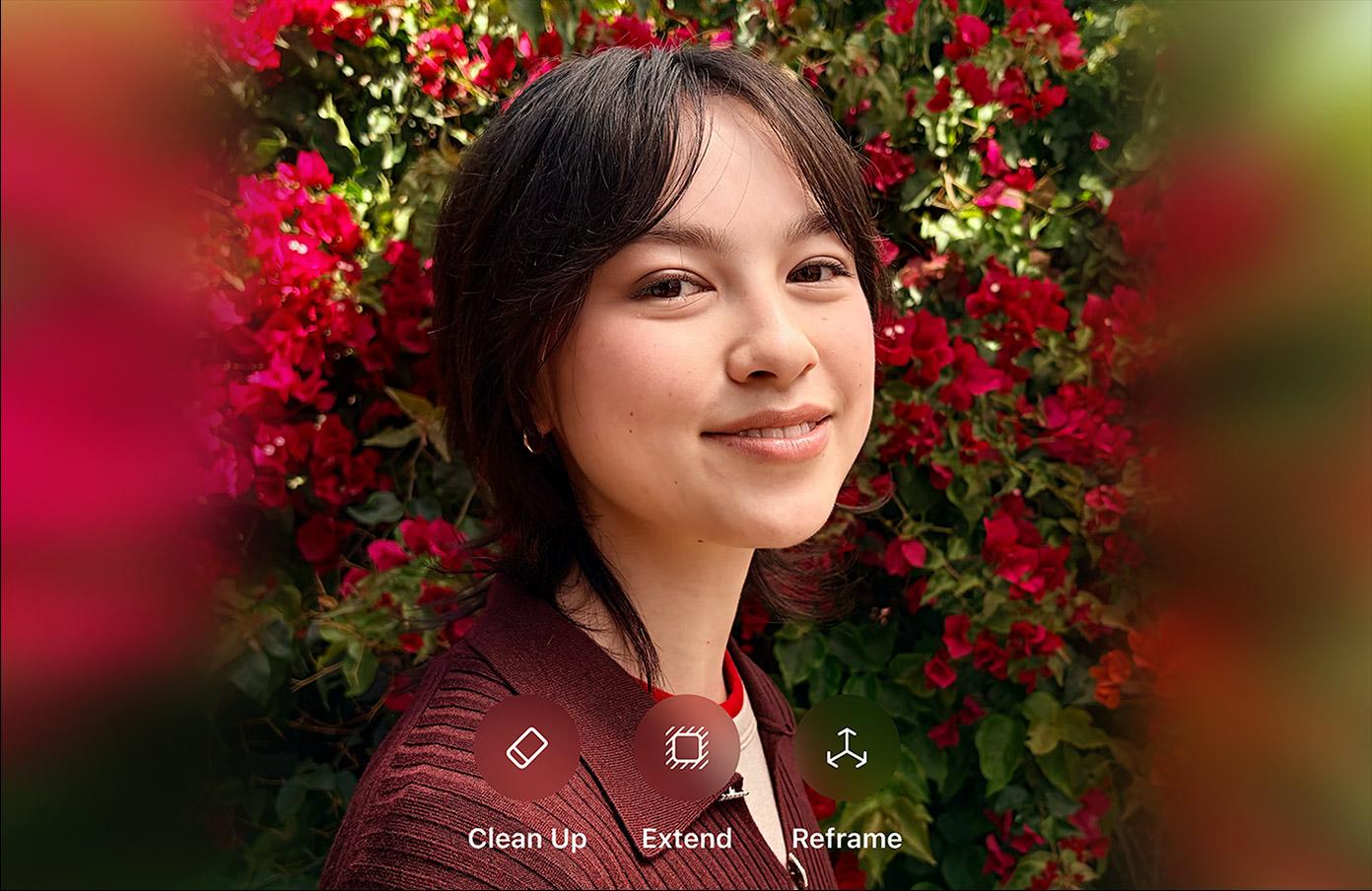 智慧照片編輯功能也升級。（圖／翻攝自APPLE）
