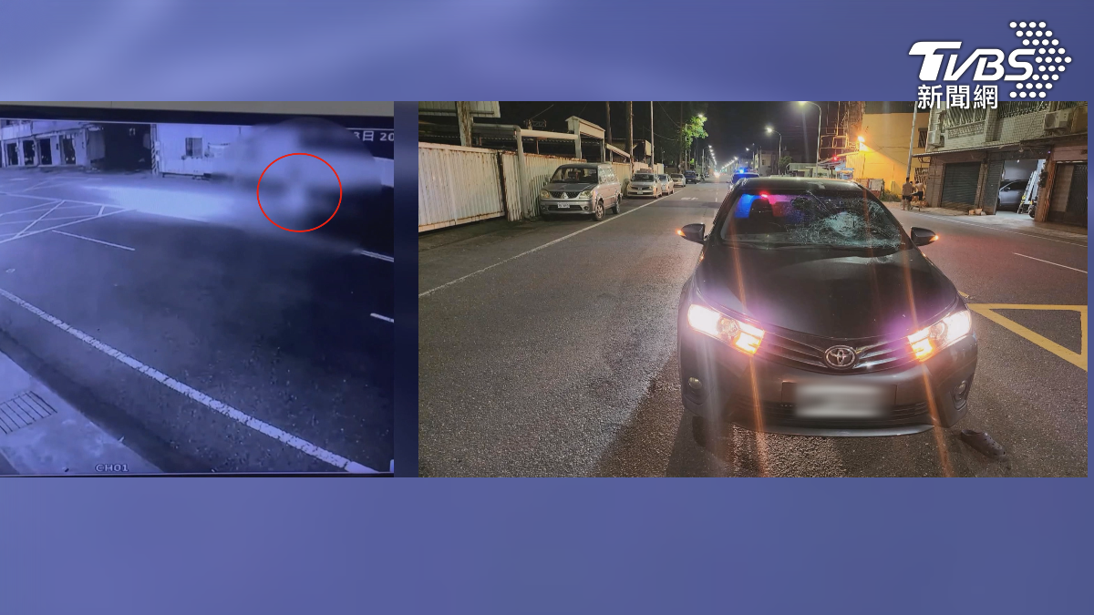 高雄梓官區23日晚間發生一起行人違規穿越馬路遭撞飛意外,50歲蔡姓男子酒後違規過馬路!男遭撞飛頭重傷命危(圖/TVBS)