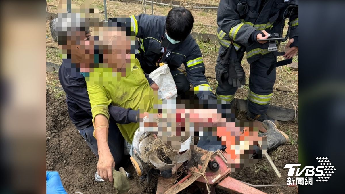 全台首例!五股男除草遭機器夾困大失血 醫、消執行院前神經阻斷術