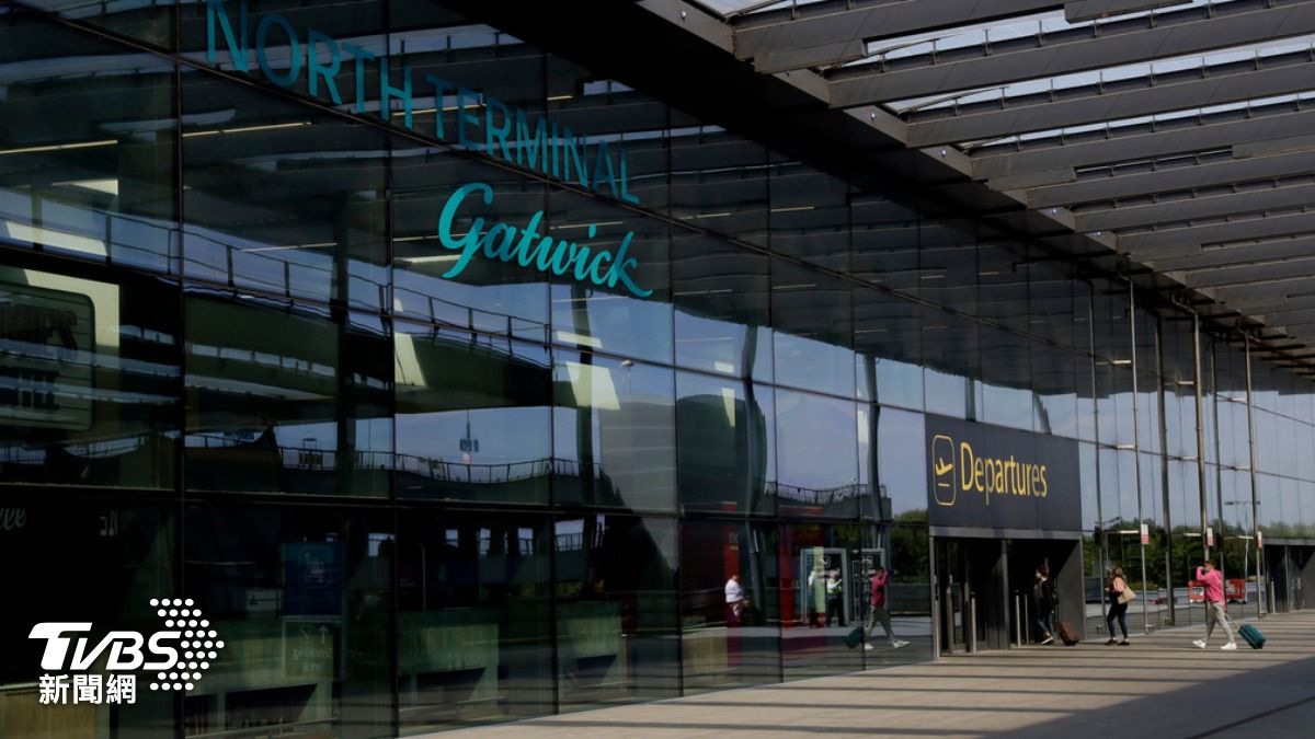 英國倫敦倫敦蓋維克機場（Gatwick Airport）。（圖／達志影像美聯社）