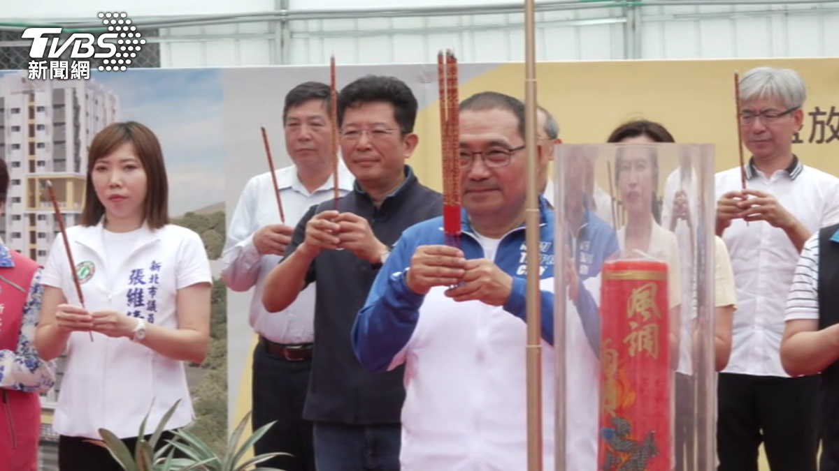 新北市長侯友宜親自主持中和區盛昌段青年社會住宅開工動土典禮。(圖/TVBS)