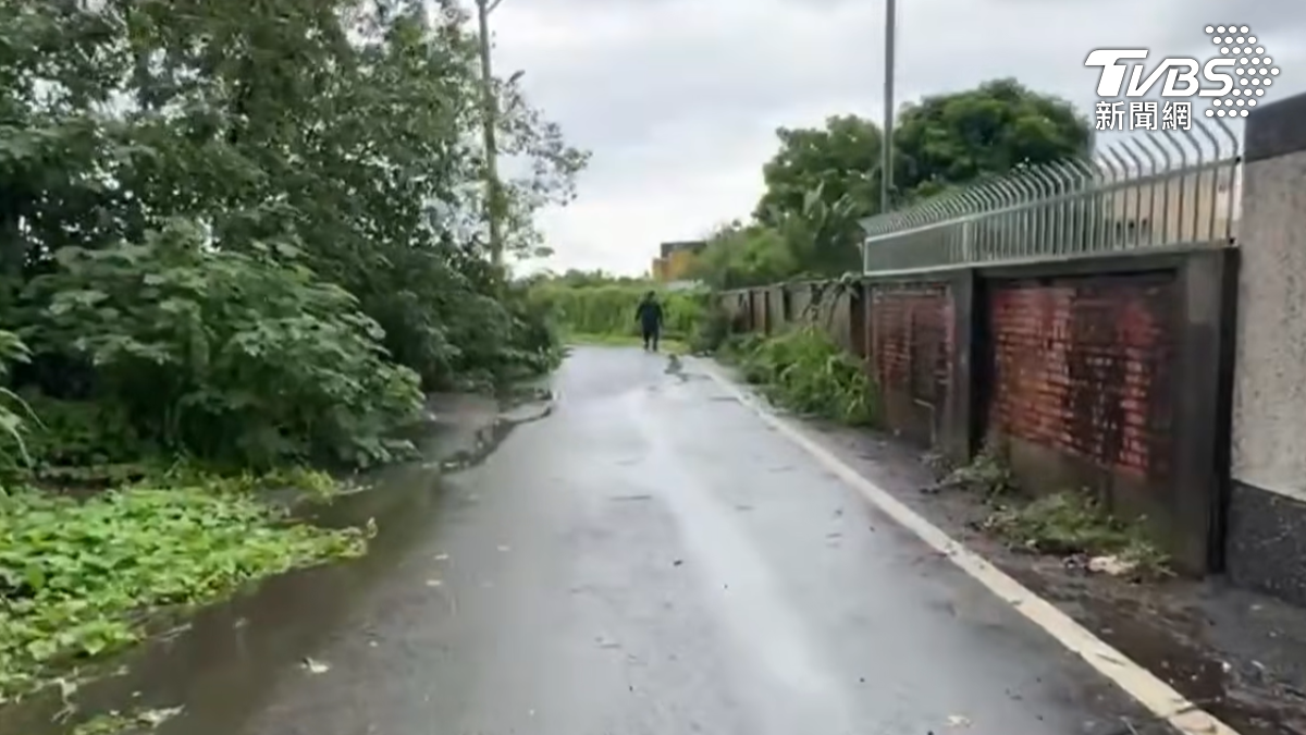 兇手犯案時黃董家中監視器故障、暴雨沖刷跡證,增加偵辦難度。(圖/TVBS)