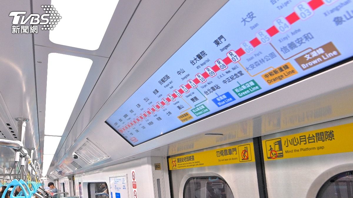 北捷新車設施曝光。(圖／胡瑞麒攝)