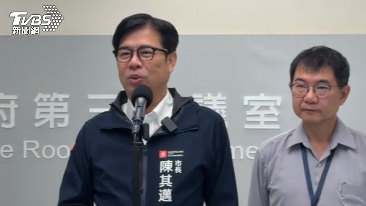 陳其邁出面反駁,強調會議上並非爭執對錯,也不需要蔣萬安代為轉述。(圖/TVBS)