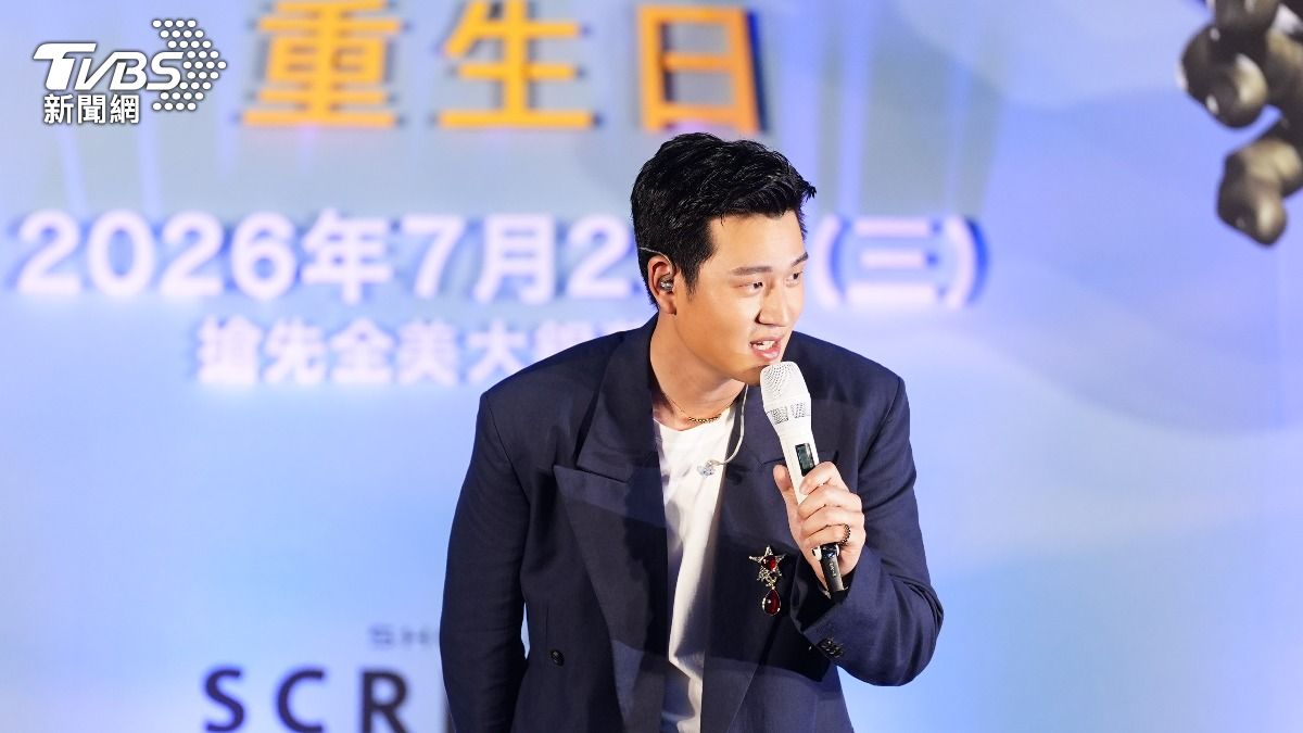 周興哲為《蜘蛛人:重生日》首映會獻唱新歌。(圖/張哲鳴攝)