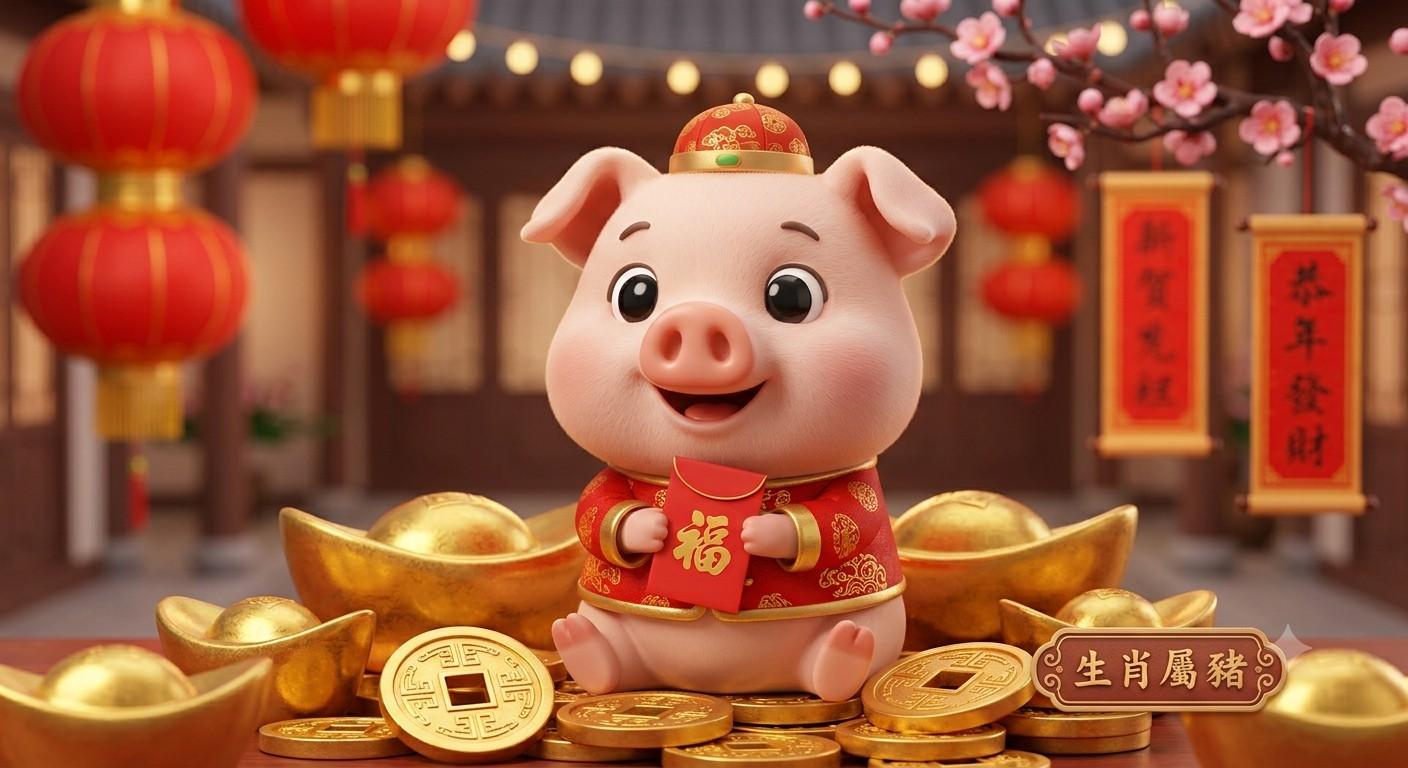 屬豬的朋友們,度過了上半年可能不太順遂的日子,8月開始走「長生位」,運勢正在悄悄回溫、越變越好。(圖/AI生成)