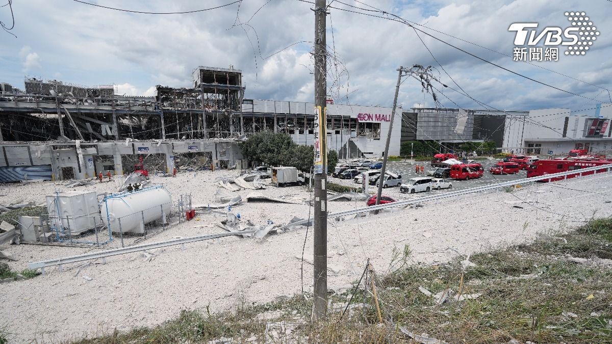 熊本AEON爆炸威力驚人!附近貨車被炸毀畫面曝 司機逃死劫
