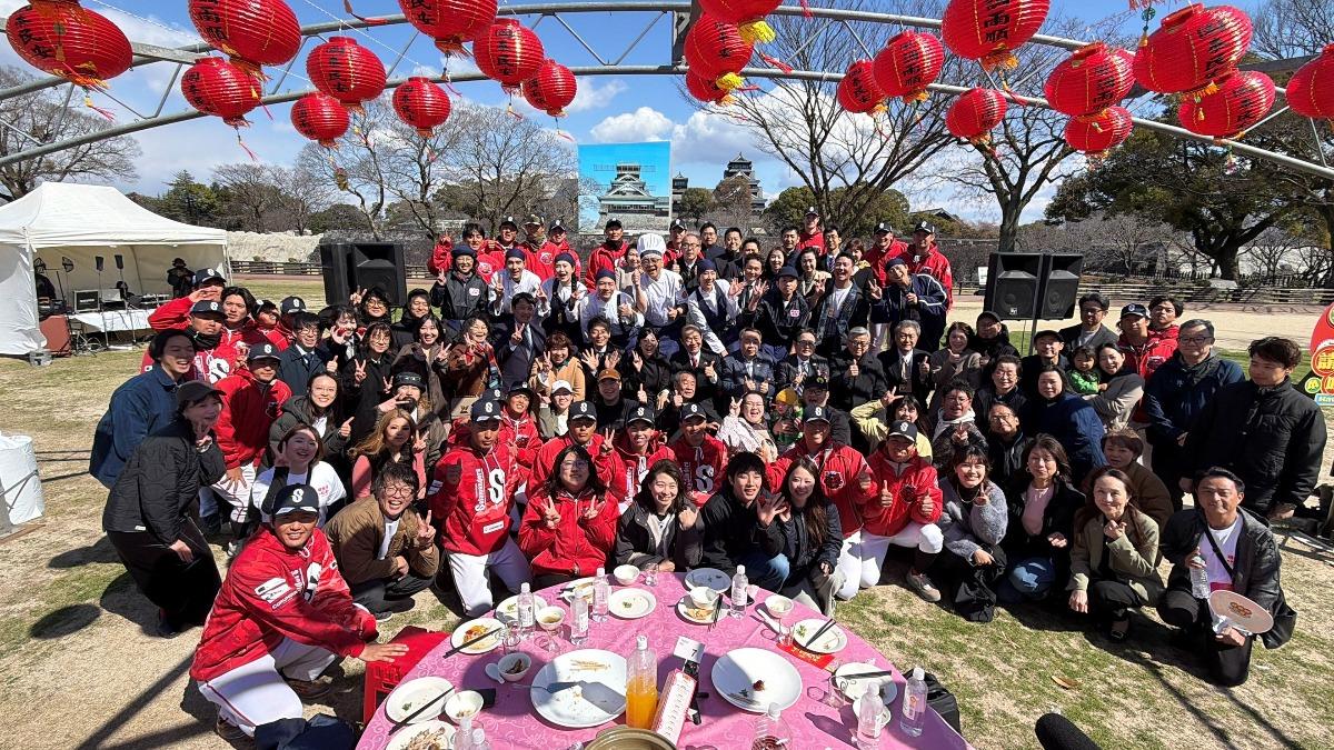《請世界吃桌》今年3月才到熊本城辦桌。（圖／三立提供）