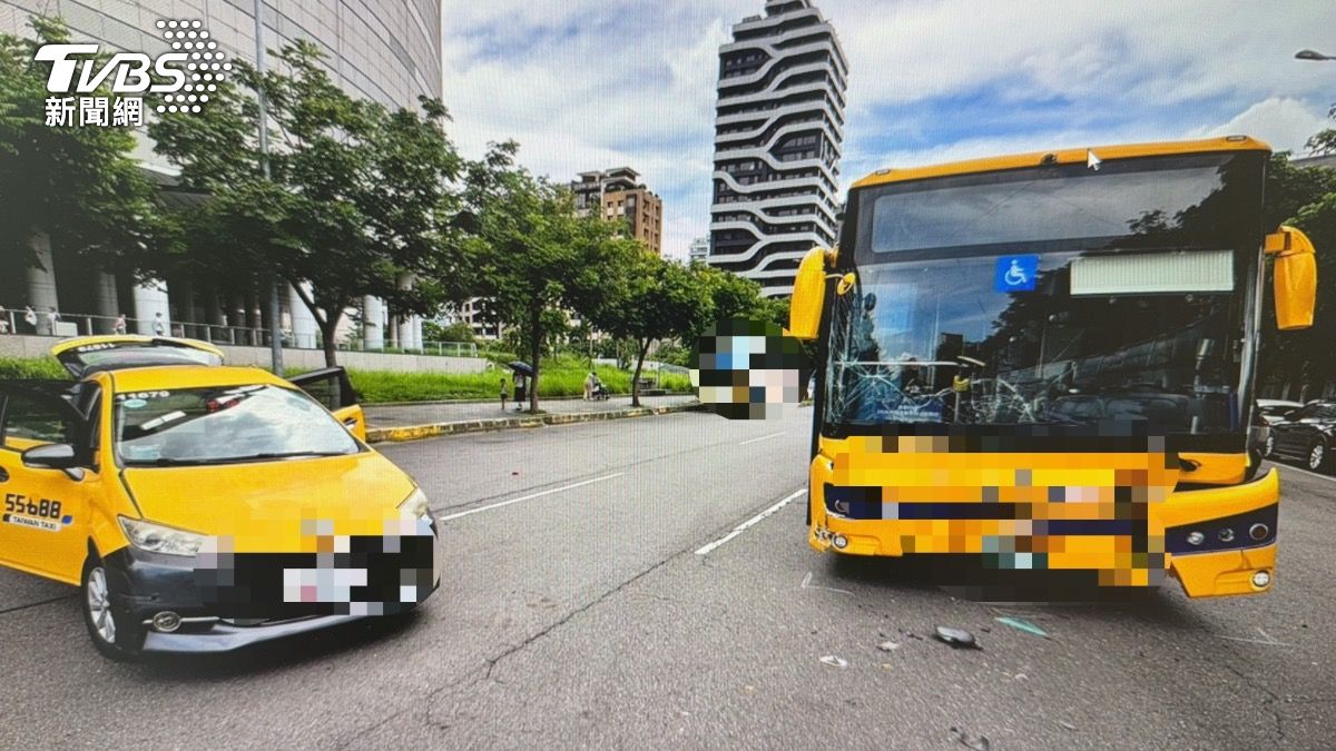 車禍現場外觀。(圖/TVBS)