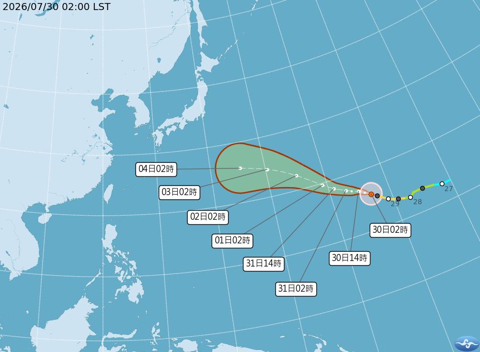 白海豚颱風-白海豚颱風動態-白海豚颱風路徑-颱風最新動態-颱風台灣
