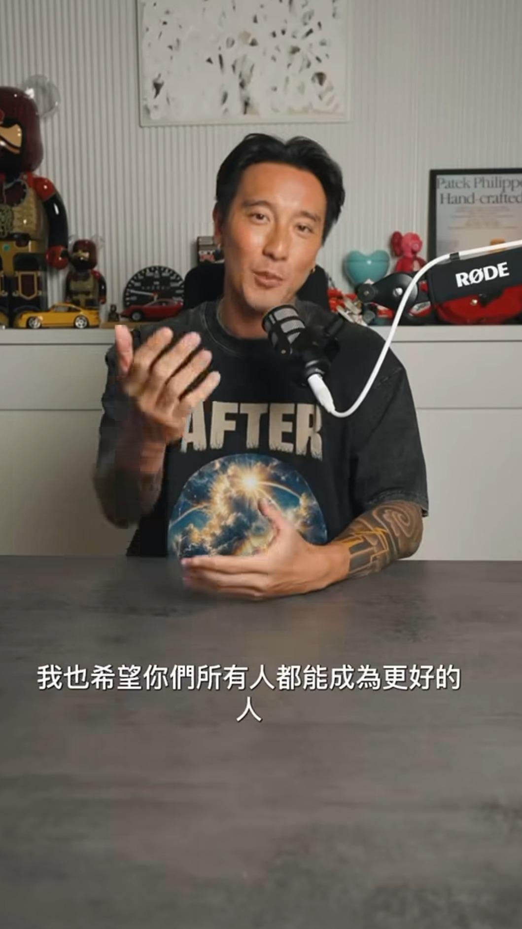 王陽明近期常拍影片與粉絲互動。(圖/翻攝自IG)