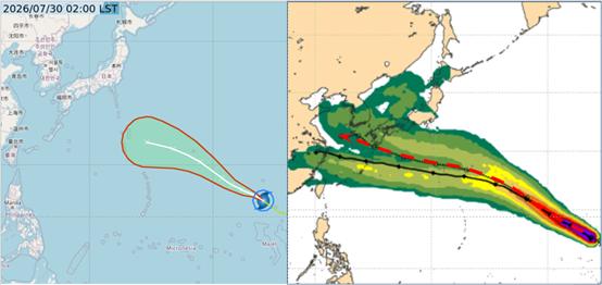 天氣-今天天氣-颱風-颱風侵台機率-颱風路徑-颱風最新路徑-氣象署-吳德榮-白海豚