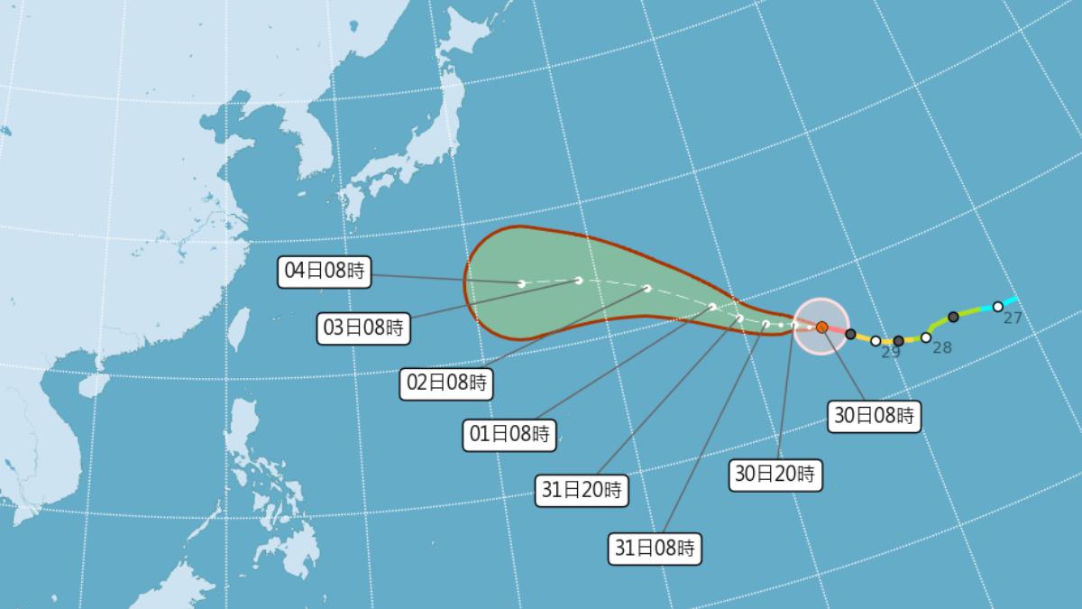 白海豚颱風路徑-白海豚颱風動態-颱風最新動態-颱風動向-氣象署颱風