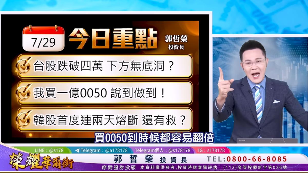 0050都砸1億進場!為何不買正2?郭哲榮曝光「不推薦」原因