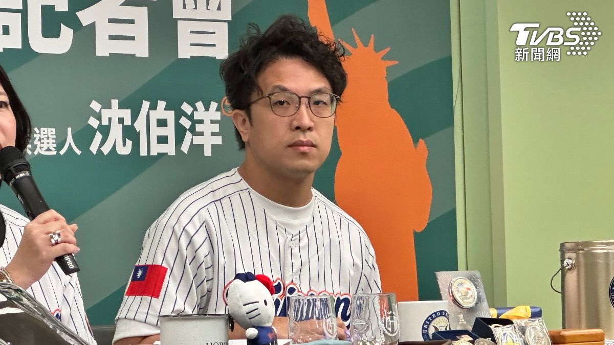 沈伯洋反擊戴錫欽「對市政不了解」。（圖／潘袁詩羽攝）