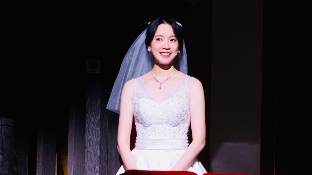 程予希的新娘造型令觀眾們眼睛一亮。(圖/ 故事工廠提供)