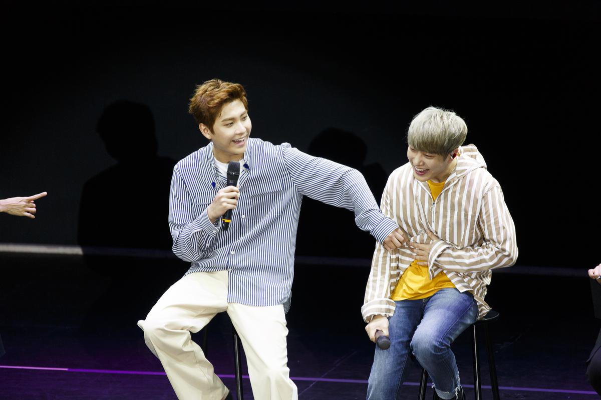 FTISLAND承鉉(左)與敏煥去年曾來台舉辦見面會。