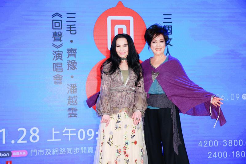 齊豫、潘越雲合體唱上小巨蛋　最擔心歌迷不會用ibon
