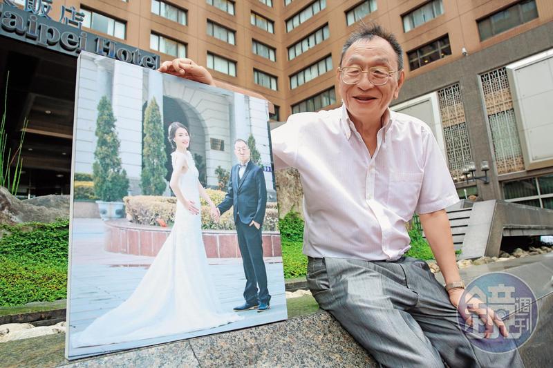 董念台娶OL嫩妻　年紀相差33歲