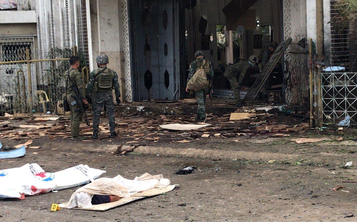 目前統計出傷亡人數尚在增加中，菲國軍方也正清查主導爆炸案的背後主使者。（東方IC）