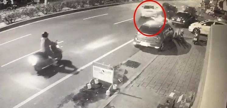 陳男酒駕不知悔改,凌晨駕駛休旅車逆向開到對向車道,撞死兩人引起眾怒。(警方提供)
