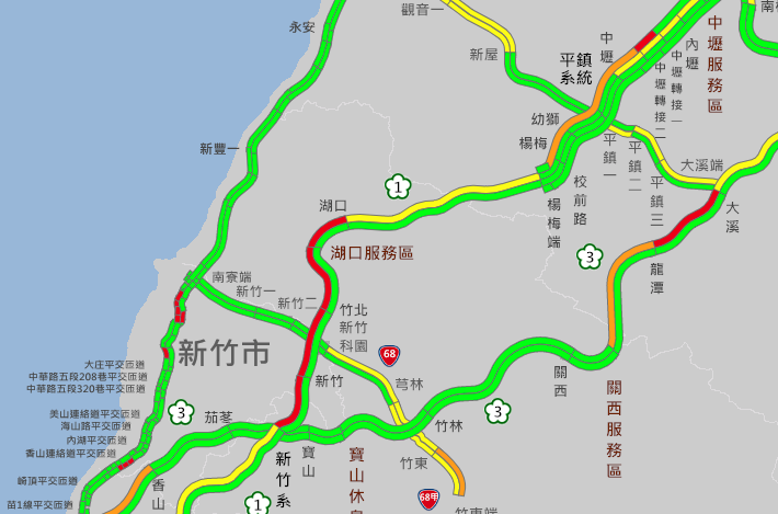228連假塞爆　國道走走停停猶如停車場
