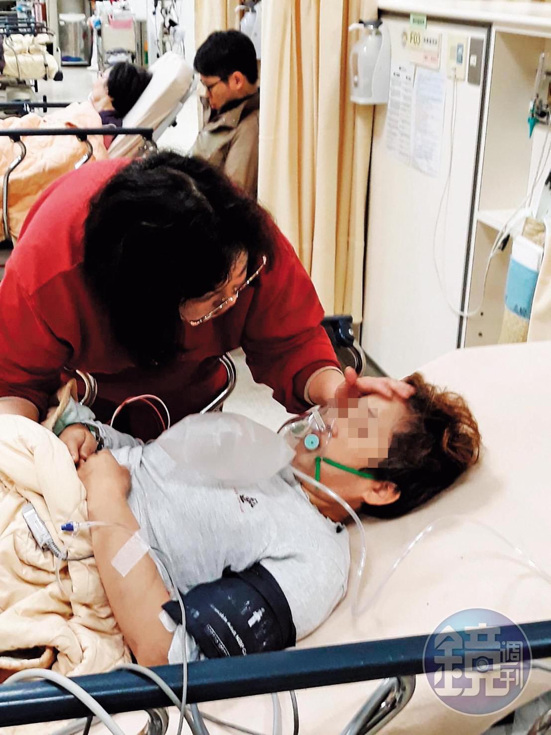 曉鈴不堪長期霸凌燒炭輕生,被家人發現送醫急救。(讀者提供)