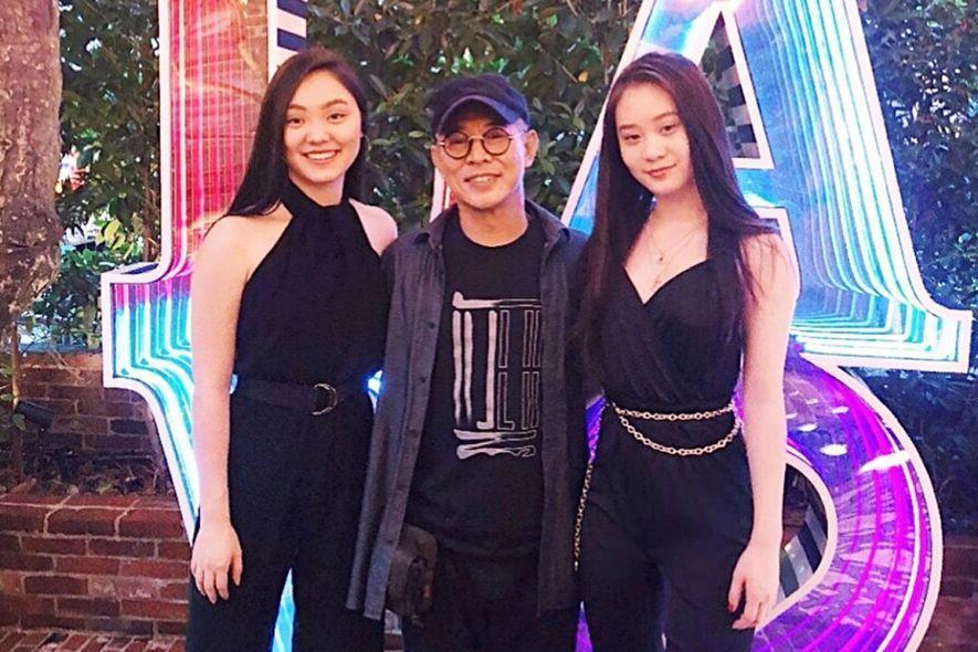 李連杰與利智的兩個女兒都是學霸。（網路圖片）