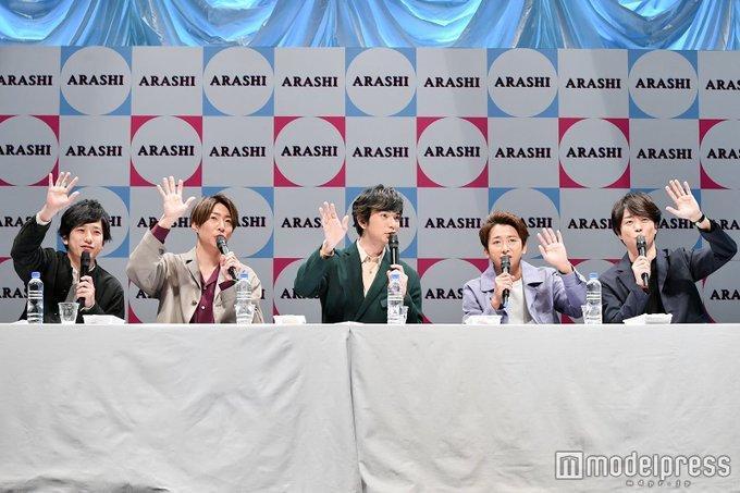 嵐今舉辦出道20週年紀念記者會，並透過直播與全球粉絲同步歡慶。（網路圖片）