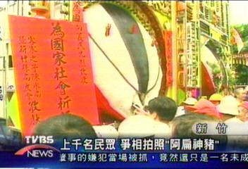 以阿扁為名 總統神豬殺了祭天
