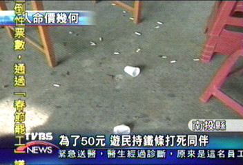 為了50元 遊民持鐵條打死同伴