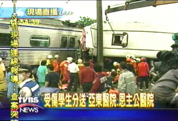 育林國中畢旅 火車衝撞3死38傷