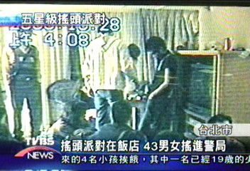 搖頭派對在飯店　43男女搖進警局