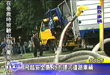 飛越安全島 北市環河道路車禍