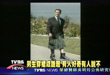 紐約男性裙裝展　來賓應景穿裙亮相