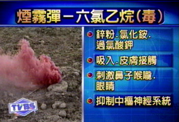 軍用煙幕彈成分 六氯乙烷具危害性